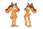  anthro badger breasts female goshaag mammal mustelid nipples nude pussy sega solo sonic_(series) sonic_boom standing sticks_the_jungle_badger 