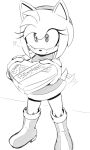 amy_rose anthro blush boots box_of_chocolates bracelet candy chocolate clothing delicioussoup dessert dress eulipotyphlan eyelashes female food footwear gloves handwear hedgehog hi_res holidays jewelry mammal sega shoes smile solo sonic_the_hedgehog_(series) tail tail_motion tailwag valentine&#039;s_day