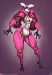  alien anthro arthropod atryl breasts female insect looking_at_viewer mandible monster multiple_eyes nipples nude pussy solo unknown_species voluptuous wide_hips 