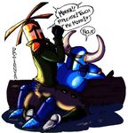  ambiguous_gender armor bdsm bondage bound clothing dr.tanner duo english_text male not_furry penetration propeller_knight rope shovel_knight shovel_knight_(character) text unknown_species 
