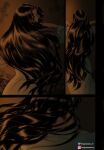 artist_name ass back black_hair closed_eyes dark-skinned_female dark_skin drapsmann_2604 highres instagram_logo instagram_username long_hair otoyomegatari seleke_eihon straight_hair twitter_logo twitter_username very_long_hair 