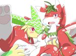  blush breasts dragon female green_sky_fruit_melon_dragon nude pussy puzzle_&amp;_dragons red_sky_fruit_strawberry_dragon scalie spread_legs spreading video_games 