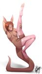  2015 anthro breasts female kangaroo legwear looking_at_viewer mammal marsupial nipples nude one_eye_closed plain_background solo stockings vexstacy white_background 