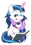  alpha_channel book brother_and_sister cute cutie_mark dm29 duo equine female feral friendship_is_magic hair horn male mammal my_little_pony shining_armor_(mlp) sibling twilight_sparkle_(mlp) unicorn 