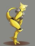  abra anthro anthrofied biting_finger breasts eyes_closed female grey_background hattonslayden nintendo nude plain_background pok&eacute;mon solo video_games wide_hips 