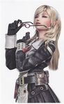  3d absurdres artist_request blonde_hair blue_eyes end_of_eternity glasses gloves gun hairband highres reanbell scan solo weapon 