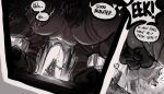 anthro anthro_focus antlers beast_(bloodborne) big_breasts blindfold bloodborne bodily_fluids breasts canid canine caught_in_the_act caught_masturbating claws crouching dialogue duo female female_focus fromsoftware genital_fluids genitals hi_res holding_melee_weapon holding_object holding_weapon horn human larger_female leg_wraps macro_female male mammal masturbation melee_weapon sharp_teeth size_difference smaller_male sony_corporation sony_interactive_entertainment speech_bubble teeth the_hunter_(bloodborne) thesociallyawkwardpinguin thick_thighs vaginal vaginal_fluids vaginal_masturbation vicar_amelia vulva weapon wraps