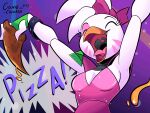 2023 2d_animation 4:3 animated animatronic anthro avian beak bird breasts chicken clothed clothed_anthro clothed_female clothing dated digital_media_(artwork) english_description eyelashes eyes_closed female five_nights_at_freddy's five_nights_at_freddy's:_security_breach food frame_by_frame galliform gizmochinasa glamrock_chica hi_res loop machine open_mouth open_smile phasianid pizza pizza_slice pointy_speech_bubble robot scottgames signature smile solo speech_bubble steel_wool_studios swinging_uvula tongue white_body yelling