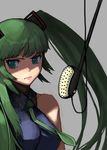  bad_id bad_pixiv_id green_eyes green_hair hatsune_miku holynight long_hair microphone necktie solo studio_microphone twintails vocaloid 