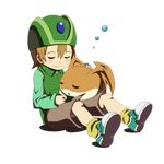  bad_id bad_pixiv_id brown_hair digimon digimon_adventure full_body hajime_(hajime-ill-1st) hat male_focus patamon sleeping takaishi_takeru transparent_background 