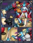 2025 5_fingers anal anal_penetration anthro anthro_on_anthro anthro_penetrated anthro_penetrating anthro_penetrating_anthro anus bald big_breasts big_ears big_tail biped black_border black_nails black_tongue blonde_hair blue_clothing blue_nails blue_topwear bodily_fluids border breasts brown_eyes butt canid canine clitoral_hood clitoral_sucking clitoris close-up clothed clothing collar colored_nails comic cum cum_on_butt cum_on_face digital_media_(artwork) dragon eliana-asato english_text eyes_closed felid female female/female female_penetrated fennec_fox fingers fox french_kissing fur genital_fluids genitals gesture glowing grey_body group hair hand_gesture hand_holding hand_on_back happy hi_res hood horn hypnosis hypnotic_eyes ilria ker kissing licking_tongue long_hair long_tongue looking_at_another low-angle_view magic_clothing male male/female male_penetrating male_penetrating_female mammal medium_hair melony_(eliana-asato) metal_collar mind_control multiple_scenes muscular muscular_male mythological_creature mythological_scalie mythology nails narrowed_eyes nipple_fetish nipple_play nipple_suck nude open_mouth oral oral_penetration penetration pink_anus pink_vulva rear_view red_body reptile saliva scalie sex side_view simple_background size_difference smile solo speech_bubble sucking tail tan_body tan_fur tentacle_creature tentacle_in_ass tentacle_penetration tentacle_sex tentacles text tongue tongue_out topwear true_fox tuft vulva white_clothing white_eyes white_hair wings worm's-eye_view yellow_body