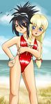  bathing blonde_hair conjoined crackspider multi_head red suit 