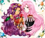  aiguillette bad_id bad_pixiv_id epaulettes flower himemiya_anthy konomura multiple_girls rose shoujo_kakumei_utena sword tenjou_utena weapon 