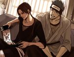  akatsuki_(naruto) forehead_protector headband hoshigaki_kisame lily_(artist) lowres multiple_boys naruto naruto_(series) uchiha_itachi 