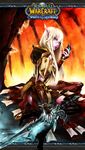  armor blood_elf fingernails frostmourne highres judgement_armor lipstick makeup nail_polish paladin_(world_of_warcraft) pandaz pointy_ears purple_nails red_eyes silver_hair solo warcraft world_of_warcraft 