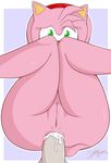  2015 amy_rose anal anthro anus butt cum cum_in_ass cum_inside dashboom disembodied_penis duo female fur green_eyes male penis pink_fur pussy pussy_juice sega solo_focus sonic_(series) straight 