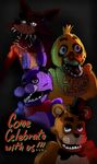  avian bear bird canine chicken creepy english_text female five_nights_at_freddy&#039;s fox group lagomorph looing_at_viewer male mammal rabbit sharp_teeth smile teeth text xxkatrynaxx 