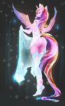  2015 anthro breasts butt clothing equine female friendship_is_magic hair koveliana legwear long_hair looking_at_viewer mammal my_little_pony nipples princess_cadance_(mlp) royaltride solo wings 