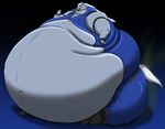  anthro belly canine digital_media_(artwork) fart hectorthewolf male mammal morbidly_obese overweight pretty_cure weight_gain wolf wolfrun 