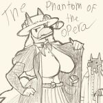 anthro big_breasts breasts canid canine clothed clothing digital_media_(artwork) duo female flower male male/female mammal plant rose_(flower) tabularasa tagg tagme tail tallguy_(tabularasa) text the_phantom_of_the_opera