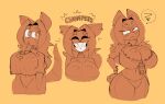 2024 absurd_res anthro ash_(buxy) bared_teeth between_breasts big_breasts breasts buxy canid canine clothed clothed_anthro clothed_female clothing crop_top digital_drawing_(artwork) digital_media_(artwork) ear_piercing eye_through_hair eyebrows female female_anthro front_view frown hair hand_on_hip hi_res mammal mouth_closed multiple_poses narrowed_eyes piercing portrait pose raccoon_dog raised_eyebrow sharp_teeth shirt simple_background smile solo tail tanuki teeth text tight_clothing topwear translucent translucent_hair zipper