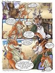  anthro badger bar beach blotch canine clothing comic diego dingo duo_focus equine feline group horse jack_(blotch) kangaroo male mammal marsupial mustelid necklace raj seaside tiger wolf 