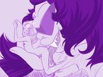  duo female lesbian licking pearl_(steven_universe) size_difference steven_universe sugilite_(steven_universe) tongue tongue_out 