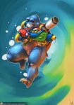  anthro anthrofied atryl blastoise breasts brown_eyes chubby digital_media_(artwork) dripping female nintendo open_mouth pok&eacute;mon solo tongue tongue_out video_games water water_gun 
