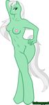  2015 anthro areola breasts cartoon equine female full_bloom_(character) hair hooves long_hair looking_at_viewer mammal my_little_pony nipples solo that_taco_guy translucent 
