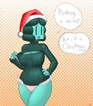  android anon_ask christmas clothing cute female hat holidays keyhole_turtleneck machine mechanical miss_color not_furry panties pom_hat quietstealth robot santa_hat solo sweater sweater_meme underwear 
