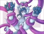  anal anal_penetration anyare blue_eyes blue_hair blush breasts claws double_penetration dragon female hair hindpaw horn insertion nude oral pawpads paws penetration pussy sera solo tentacles toe_claws vaginal vaginal_insertion vaginal_penetration 