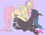  balls black_fur blue_hair butt cartoon changeling cum cum_inside dickgirl duo equine eyes_closed fluttershy_(mlp) friendship_is_magic fur hair hooves intersex mammal my_little_pony open_mouth pegasus penis pink_hair queen_chrysalis_(mlp) tesuai vein veiny_penis wings yellow_fur 