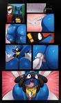  ! &lt;3 ... 2015 ambiguous_gender anal anal_penetration anthro anus big_butt butt butt_grab canine clothed clothing comic digital_media_(artwork) duo english_text erection eyes_closed faceless_male forced from_behind fur hair hand_on_butt hat human interspecies leaf looking_back lucario male mammal nintendo open_mouth penetration penis pok&eacute;mon pok&eacute;philia red_eyes sex sharp_teeth shocked sparkles spikes sssonic2 surprise surprise_buttsex sweat tears teeth text tongue tongue_out tree vein video_games 