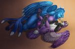  anthro anthro_on_feral avian beak bestiality cloud_(character) dildo duo feathers female feral gryphon interspecies lesbian sex_toy talons theowlette wings 