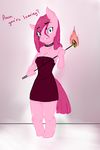  anthro breasts clothing dialogue equine female friendship_is_magic horse mammal my_little_pony occidentalis pinkamena_(mlp) pinkie_pie_(mlp) pony solo 