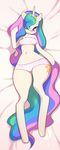  anthro anthrofied bed big_butt butt clothing crown doxy equine equine_legs female friendship_is_magic hair horn long_hair looking_at_viewer lying mammal my_little_pony princess_celestia_(mlp) solo wings 