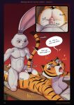 ahegao ankles_tied anthro anus bdsm biceps blush bodily_fluids bondage bound breast_squish breasts butt comic dialogue digital_media_(artwork) dominant dominant_male dreamworks dripping duo english_text erection feet felid female female_penetrated fingers from_behind_position fur furniture genital_fluids genitals hacatiko hands_tied hi_res holding_tail kneeling kung_fu_panda lagomorph larger_female larger_penetrated leporid looking_pleasured lying male male/female male_penetrating male_penetrating_female mammal massage_table master_tigress muscular muscular_anthro muscular_female muscular_male navel nude on_front on_table open_mouth pantherine pecs penetration penile penile_penetration penis rabbit saliva saliva_drip saliva_on_tongue sex simple_background size_difference small_dom_big_sub smaller_male smile speech_bubble squish submissive submissive_female table tail text tiger toes tongue tongue_out vaginal vaginal_penetration vein veiny_penis vulva
