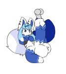 anthro balls big_balls big_penis big_tail blue_blush blue_body blue_fur blush cheek_tuft duo eeveelution facial_tuft fluffy fluffy_balls fluffy_tail foreskin fur generation_4_pokemon genitals geopold_(freeziepop) glaceon hi_res huge_balls huge_penis humanoid_genitalia humanoid_penis hyper hyper_balls hyper_genitalia hyper_penis male male/male nintendo penetration penile penile_penetration penis penis_in_penis pokemon pokemon_(species) potayo scarf stripes tail tuft urethral urethral_bulge urethral_penetration white_body white_fur