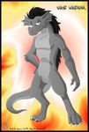  anthro bipedal claws confidence dragon fangs fluff fluff_dragon fur furred_dragon grey_eyes hindpaw looking_at_viewer male mane model_sheet paws pose silvolf solo teeth toes vas_vadum 
