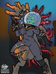 3:4 3_eyes absurd_res animal_humanoid anthozoan anthozoan_humanoid anthro balls blue_hair breasts bubble clothed clothing cnidarian cnidarian_humanoid coral coral_humanoid digital_media_(artwork) diving diving_helmet diving_suit duo erection eyeless female fish forced foreskin frooby genitals gloves green_body hair hanako_futaba handwear harpoon_gun hi_res humanoid hylotl lipstick makeup male male/female marine marine_humanoid multi_eye nude open_mouth penis pressure_gauge rape red_eyes sea sex sharp_teeth signature starbound teeth tentacle_rape tentacle_sex tentacles text underwater url vein veiny_penis water