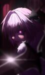  1boy absurdres astolfo_(fate) black_bow bow cloak fate/apocrypha fate/grand_order fate_(series) fur-trimmed_cloak fur_trim glaring glowing glowing_eyes hair_bow hair_intakes highres hiroto_xiangshaozhu otoko_no_ko overhead_lights pink_eyes pink_hair saturated short_hair sun_glare sword weapon white_cloak window 