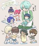  ! !! 3girls 6+boys aged_down amate_yuzuriha amuro_ray anger_vein aqua_eyes bindi black_hair blonde_hair blue_eyes blue_hair bow brown_eyes brown_hair challia_bull char_aznable child clothes_grab crying dark-skinned_female dark_skin drawing_(action) drawing_(object) dress fighting green_eyes green_hair gundam gundam_gquuuuuux hair_bow hair_bun hair_ornament hair_over_one_eye hair_scrunchie haro highres holding_hands in-franchise_crossover kamille_bidan lalah_sune long_sleeves mobile_suit_gundam mole mole_under_mouth multiple_boys multiple_girls non-humanoid_robot nyaan_(gundam_gquuuuuux) one_side_up open_mouth pants puddle red_eyes red_hair robot scrunchie seiza shirt shirt_grab short_hair shorts shuji_ito sitting skirt smile socks sssnmae88 sweatdrop tearing_up toddler xavier_olivette yellow_eyes zeta_gundam 
