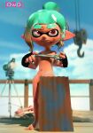 3d_(artwork) absurd_res animal_humanoid cephalopod cephalopod_humanoid clothing convenient_censorship corrugated_metal digital_media_(artwork) female gloves hair handwear hi_res humanoid inkling inkling_girl looking_at_viewer marine marine_humanoid mollusk mollusk_humanoid nintendo nipples nude open_mouth outside owo_sfm pointy_ears pseudo_hair red_eyes solo source_filmmaker_(artwork) splatoon splatoon_raiders tentacle_hair tentacles tools wrench