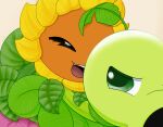 duo electronic_arts elemental_creature female flora_fauna flower flower_creature hi_res male male/female peashooter_(pvz) plant plants_vs._zombies popcap_games sunflower_(pvz)