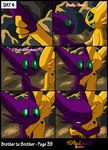  2015 anthro bloodstone brother comic couple dialogue duo english_text eyes_closed gem_(character) green_eyes hug male nintendo open_mouth pok&eacute;mon purple_skin sableye shiny_pok&eacute;mon sibling text vibrantechoes video_games yellow_skin 