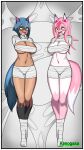 absurd_res anthro arthropod_webbing bdsm blue_hair bondage border bound brand_new_animal brown_body brown_fur canid canine cocooned covered_breasts covered_pussy duo encasement female female/female forced_open_mouth fox fur hair hands_behind_back hi_res immobilization kenogasa legs_tied mammal michiru_kagemori mummification mummified navel nazuna_hiwatashi open_mouth pink_hair raccoon_dog restrained scared_face simple_background spider_web studio_trigger submissive tanuki web_bondage white_body white_border white_fur wide_hips