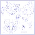  2015 ambiguous_gender anthro canine cute english_text fur headshot_portrait how_to jamesfoxbr line_art looking_at_viewer mammal plain_background portrait smile solo text white_background 