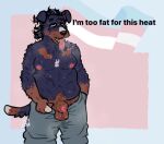  animal_genitalia animal_penis anthro ball_tuft balls belly bodily_fluids bottomwear breasts breath canid canine canine_genitalia canine_penis canis clothing curly_hair domestic_dog fuzzy genitals hair hi_res male mammal mastiff mixed_breed molosser nipples overweight overweight_anthro overweight_male panting pants penis poodle rottweiler roux_(shadyhouse) shadyhouse sheath solo sweat sweatdrop sweatpants sweaty_balls sweaty_breasts sweaty_genitalia sweaty_sheath tied_hair tongue tongue_out tuft 