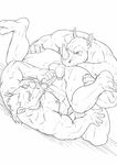  abs anal anthro autofellatio balls biceps big_muscles duo erection eyes_closed gay hair holding horn humanoid_penis kneeling lying male mammal masturbation maxima muscles nipples nude on_back oral pecs penis pose rhinoceros rimming sex sketch sucking toned vein 