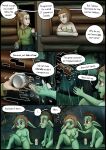 absurd_res age_difference balls bodily_fluids breasts butt clothed clothing colored comic covering covering_eyes covering_face crying dialogue digital_drawing_(artwork) digital_media_(artwork) duo dysphoria english_text female female/female flaccid flashback foreskin forest genitals goblin green_body green_skin greenbuncafe hand_on_shoulder hi_res human humanoid implied_transformation male male/female mammal medium_breasts nipples nude older_female penis plant pointy_ears pubes raining shaded short_stack signature tears text towel tree vulva
